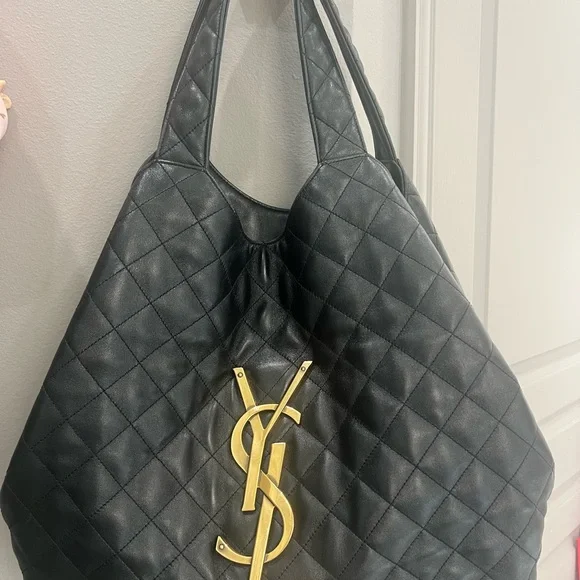 Yves Saint Laurent Black Icare maxi shopping bag - Picture 3 of 10